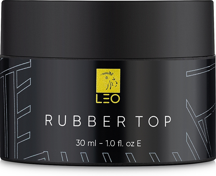 Top coat do lakieru hybrydowego - Leo Top Rubber — Zdjęcie N3