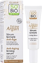 Ujędrniające serum przeciwzmarszczkowe do twarzy - So'Bio Etic Argan Anti-Age Firming Serum — Zdjęcie N2