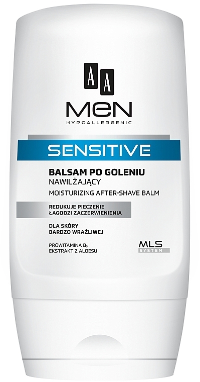 WYPRZEDAŻ Nawilżający balsam po goleniu do skóry bardzo wrażliwej - AA Men Sensitive * — Zdjęcie N2