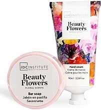 Zestaw - IDC Institute Beauty Flowers Set (hand/crea/90ml + soap/90g) — Zdjęcie N2