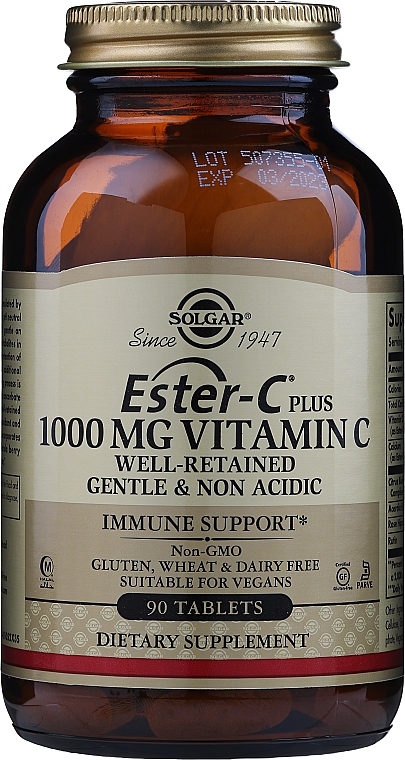 Witamina C - Solgar Ester-C Plus 1000 mg — Zdjęcie N6