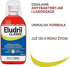 Antybakteryjny i łagodzący płyn do płukania jamy ustnej - Pierre Fabre Oral Care Eludril Classic Mouthwash — Zdjęcie N3