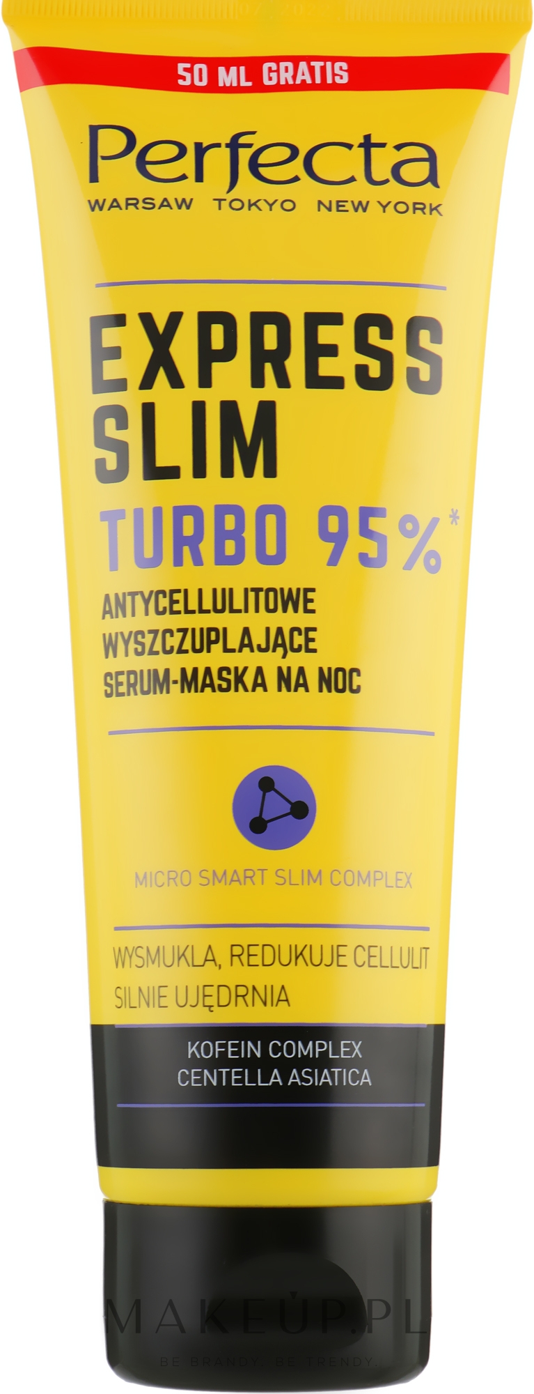 Antycellulitowo-wyszczuplające serum-maska do ciała na noc - Perfecta Express Slim  — фото 250 ml