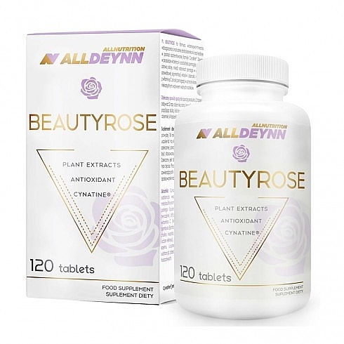 Suplement diety dla skóry, włosów i paznokci z keratyną, tabletki - AllNutrition AllDeynn BeautyRose — Zdjęcie N1
