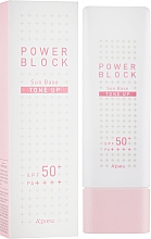 Baza przeciwsłoneczna pod makijaż - A'pieu Power Block Tone Up Sun Base Pink — Zdjęcie N1