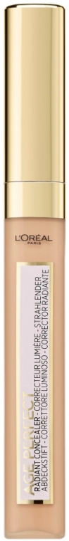 Rozświetlający korektor do twarzy - L'Oreal Paris Age Perfect Radiant Concealer — Zdjęcie N1