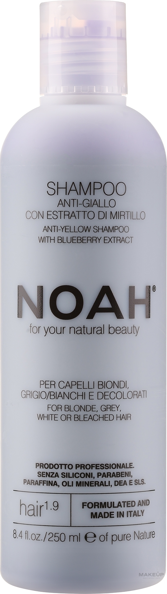 Szampon neutralizujący żółty odcień z ekstraktem z jagód - Noah Anti-Yellow Shampoo — Zdjęcie 250 ml