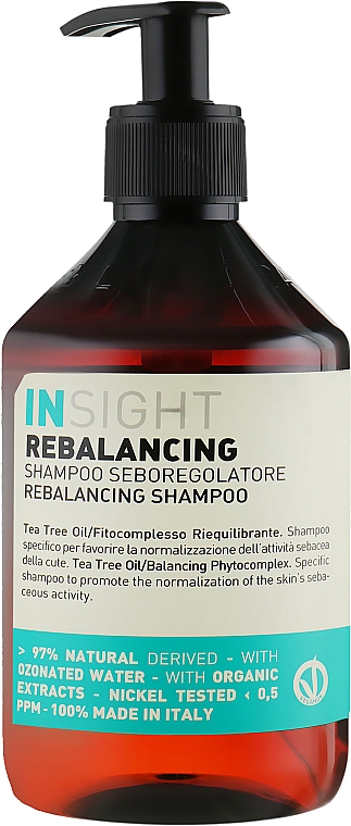 Szampon do włosów przetłuszczających się - Insight Rebalancing Sebum Control Shampoo