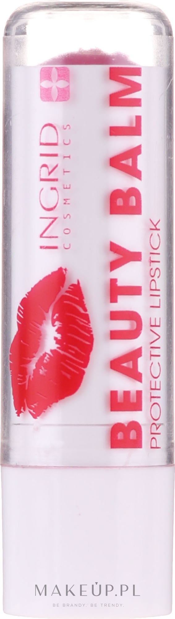 Ochronna szminka-balsam do ust - Ingrid Cosmetics Beauty Balm Protective Lipstick — Zdjęcie Bubble Gum