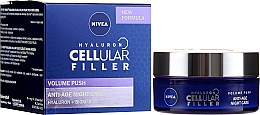 Przeciwzmarszczkowy krem do twarzy na noc - NIVEA Hyaluron Cellular Filler Night Cream — Zdjęcie N1