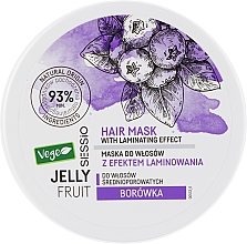 Kup Maska do włosów średnioporowatych z efektem laminowania Borówka - Sessio Jelly Fruit Hair Mask
