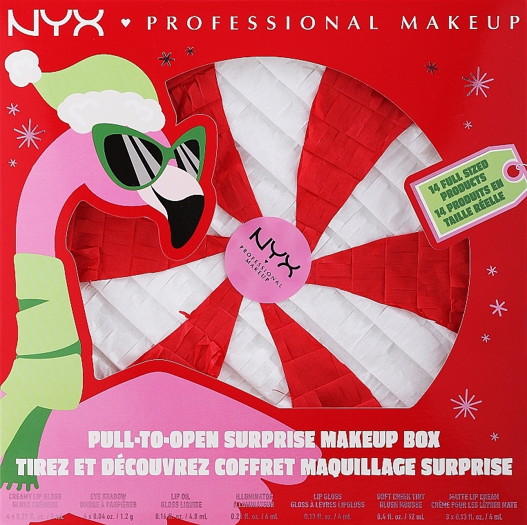 PRZECENA! Zestaw 14 produktów - NYX Professional Makeup Pull-To-Open Surprise Makeup Box * — Zdjęcie N1