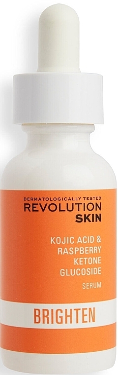 PRZECENA! Serum rozjaśniające przebarwienia - Revolution Skincare Kojic Acid & Raspberry Ketone Glucoside Brighten Serum * — Zdjęcie N1