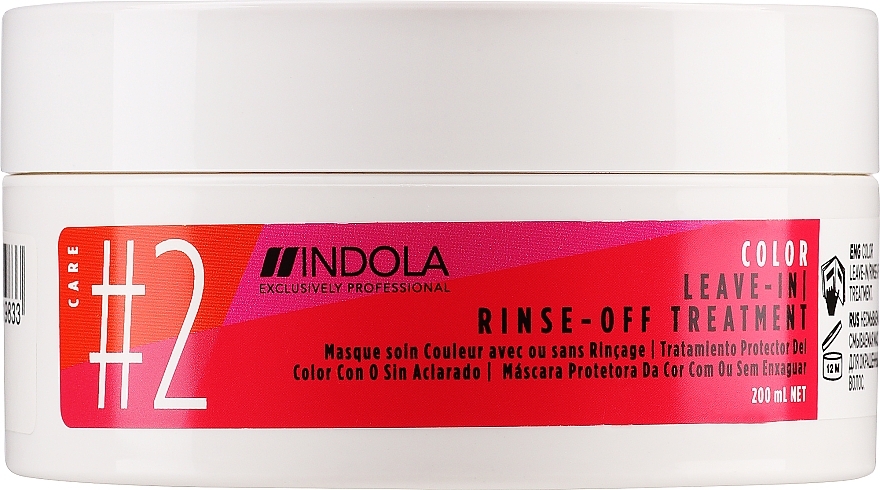Wygładzająca maska bez spłukiwania do włosów farbowanych - Indola Innova Color #2 Leave-In Rinse-Off Treatment Mask — Zdjęcie N2