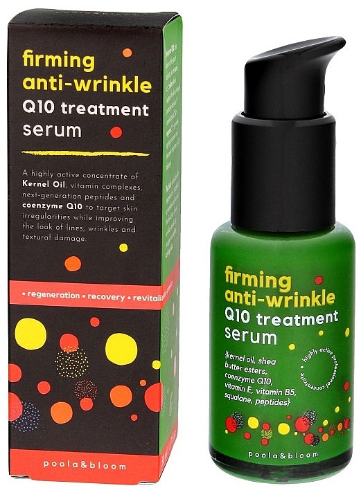 Serum do twarzy z koenzymem Q10 - Poola&Bloom Firming Anti-Wrinkle Q10 Treatment Serum — Zdjęcie N1