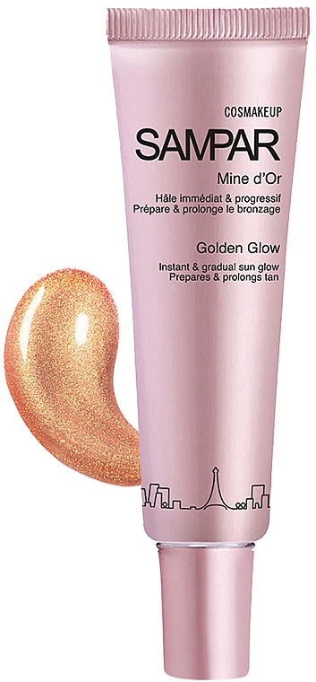 Krem nawilżający wyrównujący koloryt skóry - Sampar Cosmakeup Golden Glow Sunkissed Effect Moisturizing Cream — Zdjęcie N2