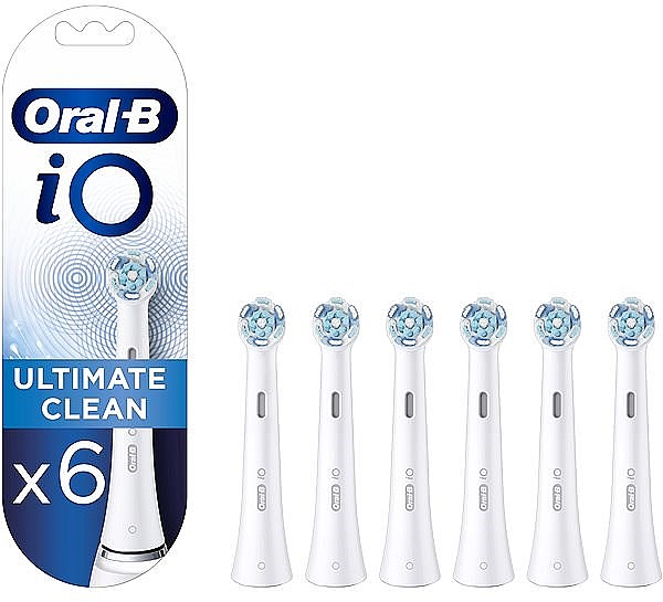 Końcówki do szczoteczek elektrycznych, białe, 6 szt. - Oral-B iO Ultimate Clean — Zdjęcie N1