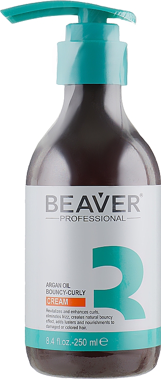 Krem uelastyczniający loki z olejem arganowym - Beaver Professional Argan Oil Cream
