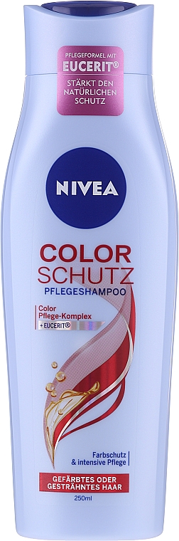 Szampon chroniący kolor do włosów farbowanych - NIVEA Color Protect + Eucerit Complex Care Shampoo — Zdjęcie N3