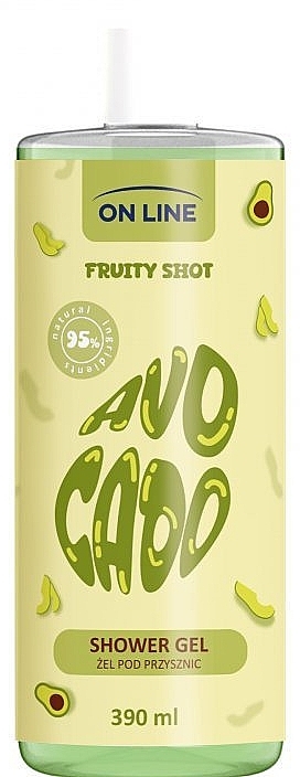 Żel pod prysznic Avocado - On Line Fruity Shot Shower Gel — Zdjęcie N1