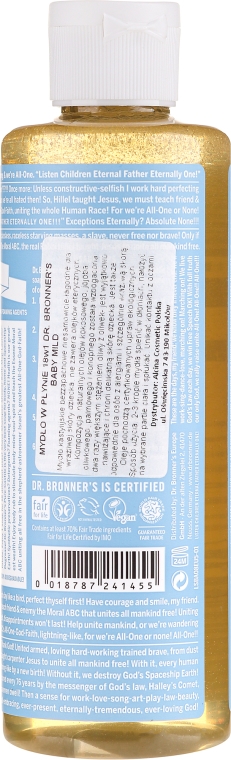 Mydło w płynie dla dzieci - Dr Bronner’s 18-in-1 Pure Castile Soap Baby-Mild — Zdjęcie N4