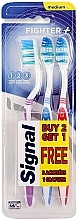 Kup Zestaw - Signal Fighter Tooth Brush 3 Pack (tooth/brush/3pcs)