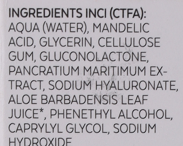 Serum do twarzy z żonkilem morskim i kwasem migdałowym 2% - Bioearth Elementa White Mandelic Acid 2% + Sea Daffodil — Zdjęcie N3