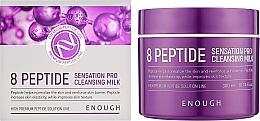 Mleczko oczyszczające do twarzy z peptydami - Enough 8 Peptide Sensation Pro Cleansing Milk — Zdjęcie N2