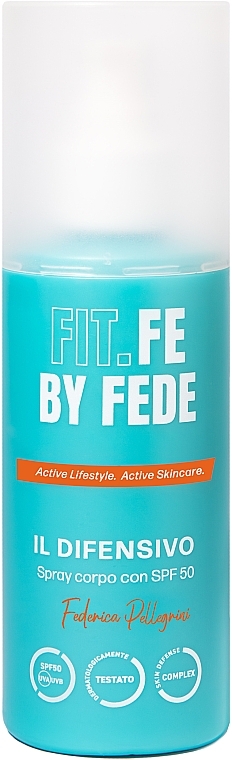 Spray do ciała - Fit.Fe By Fede The Defender Body Spray With SPF50 — Zdjęcie N1