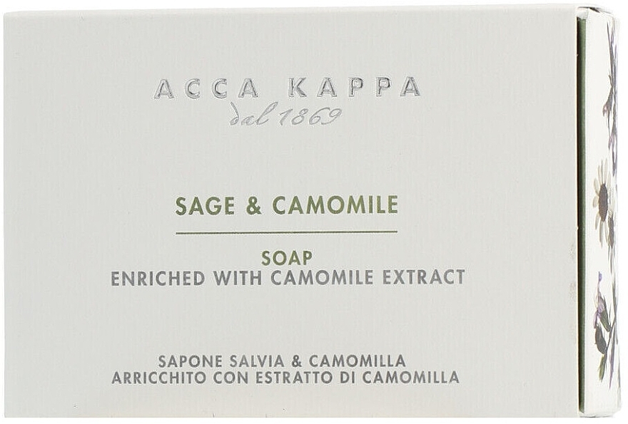 Mydło szałwiowo-rumiankowe - Acca Kappa Sage & Chamomile Soap — Zdjęcie N1