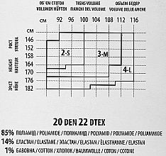 Rajstopy damskie Rete Vision, 40 Den, nero - Giulia — Zdjęcie N3