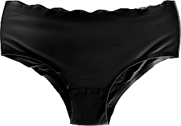 Damskie majtki bikini bezszwowe, czarne - Moraj — Zdjęcie N1