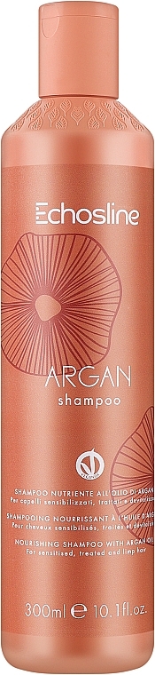 Odżywczy szampon do włosów - Echosline Argan Shampoo — Zdjęcie N1