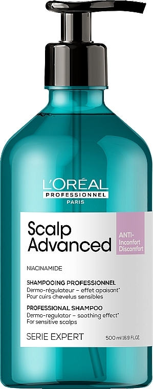 Kojący szampon - L'Oreal Professionnel Scalp Advanced Niacinamide Dermo-Regulator Shampoo