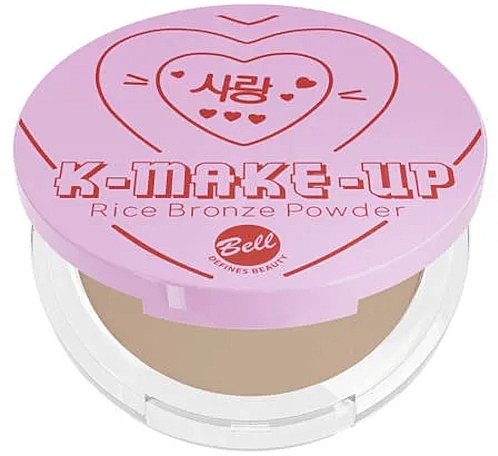 Ryżowy bronzer do twarzy - Bell Asian Valentine's Day K-Make-Up Rice Bronze Powder  — Zdjęcie N1