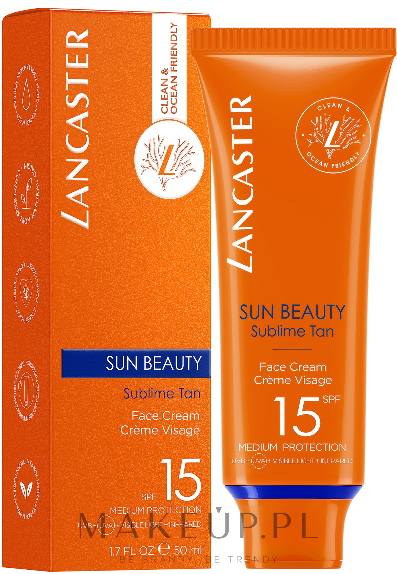 Krem przeciwsłoneczny do twarzy - Lancaster Sun Beauty SPF15 — Zdjęcie 50 ml