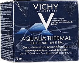 Kup PRZECENA!  Nawilżający i regenerujący żel-krem przeciw objawom zmęczenia - Vichy Aqualia Thermal Night SPA *