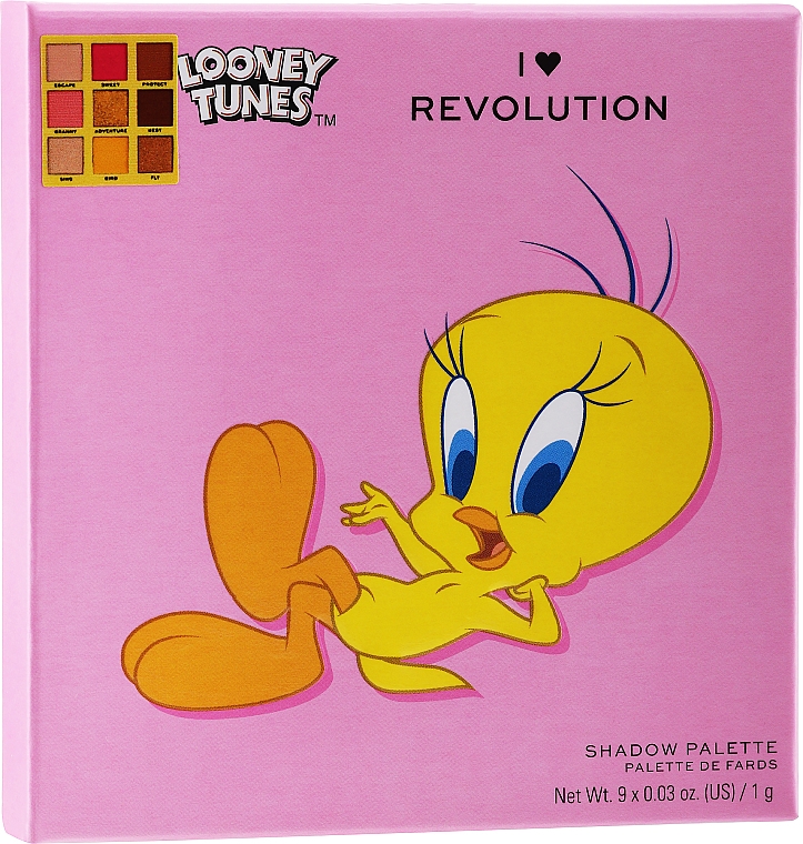 Paleta cieni do powiek, 9 kolorów - I Heart Revolution Looney Tunes Tweety Bird Shadow Palette — Zdjęcie N2