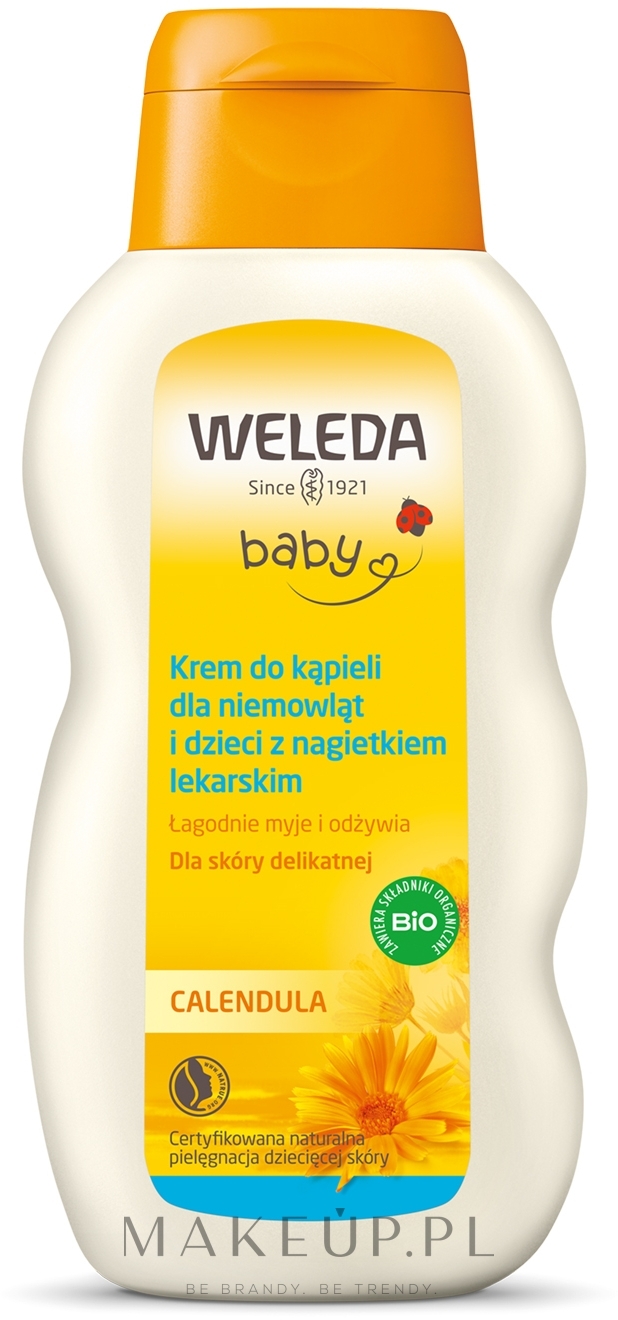 Nagietkowe mleczko do kąpieli dla dzieci i niemowląt - Weleda Calendula Baby Cream Bath — Zdjęcie 200 ml