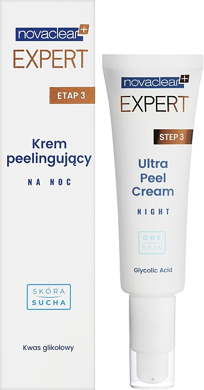 Krem peelingujący do skóry suchej, na noc - Novaclear Expert Step 3 Ultra Pell Cream Night Dry Skin — Zdjęcie N2