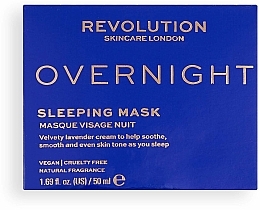 Łagodząca maska do twarzy na noc - Revolution Skincare Overnight Soothing Sleeping Mask — Zdjęcie N2