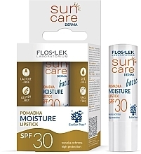 Balsam do ust z filtrem przeciwsłonecznym - Floslek Sun Care Derma Basic Moisture Lipstick SPF 30 — Zdjęcie N1