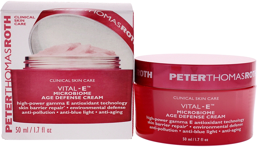 Przeciwzmarszczkowy krem do twarzy - Peter Thomas Roth Vital-E Microbiome Age Defense Cream — Zdjęcie N1