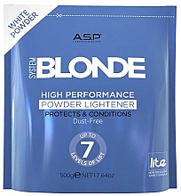 Puder do rozjaśniania włosów, biały - Affinage Salon Professional System Blonde High Performance Powder White — Zdjęcie N1