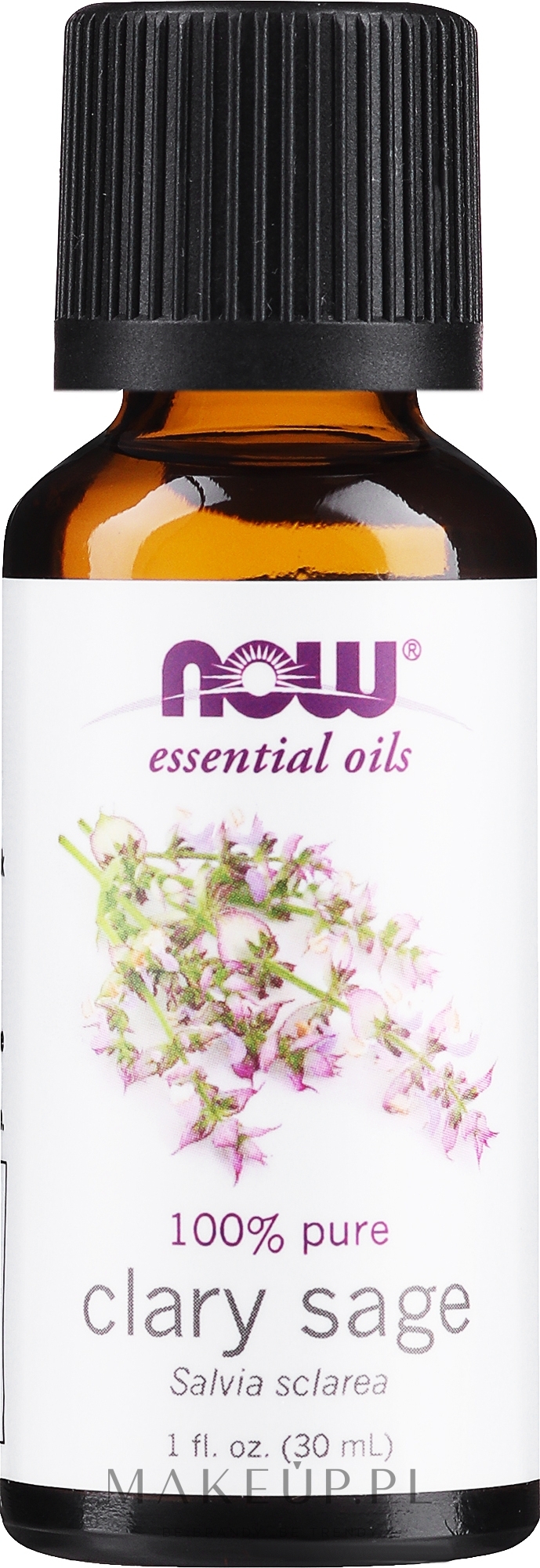 Olejek eteryczny z szałwii muszkatołowej - Now Foods Essential Oils 100% Pure Clary Sage — Zdjęcie 30 ml