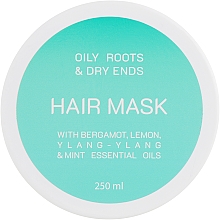 Kup Maska do przetłuszczającej się skóry głowy i suchych włosów - Looky Look Hair Mask Oily Roots And Dry Ends