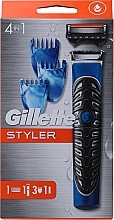 Zestaw - Gillette Fusion ProGlide Styler (trimmer + cartridge + cap x 3) — Zdjęcie N1