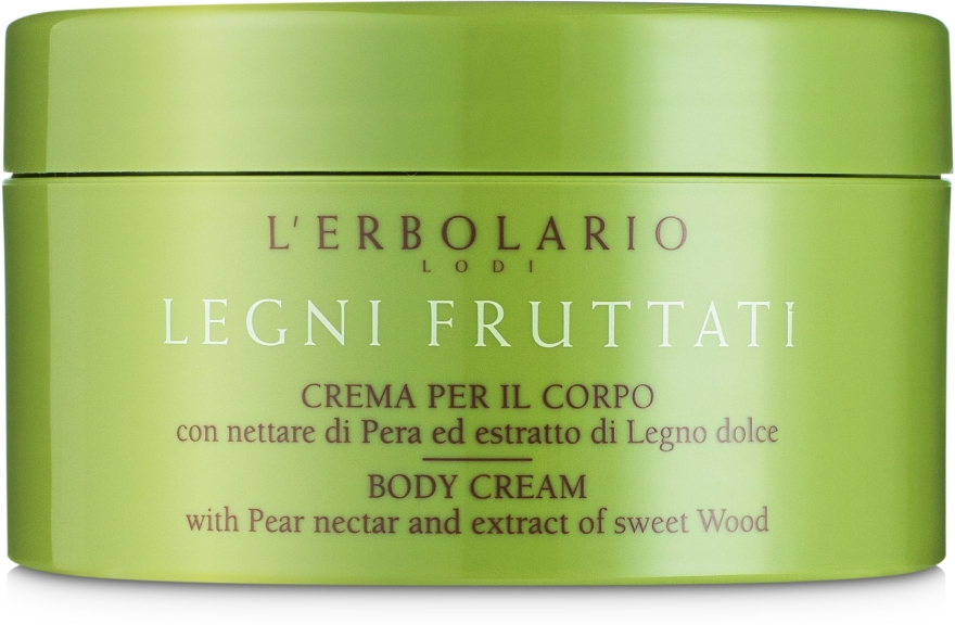 Perfumowany krem do ciała Nektar z gruszki i słodkie drewna - L'Erbolario Legni Fruttati Crema per il Corpo — Zdjęcie N2