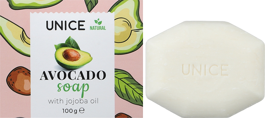 Naturalne mydło z awokado i olejkiem jojoba - Unice Avocado Soap With Jojoba Oil — Zdjęcie N2