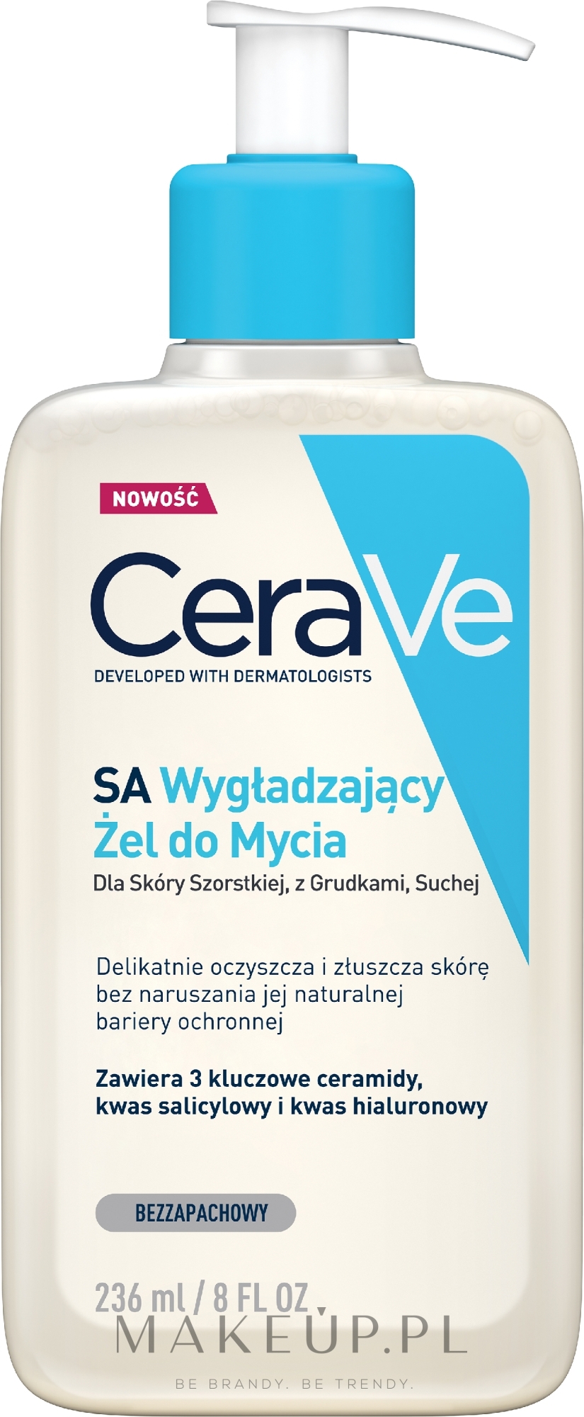 SA Żel wygładzający do mycia twarzy - CeraVe Softening Cleansing Gel For Dry, Rough And Uneven Skin — Zdjęcie 236 ml